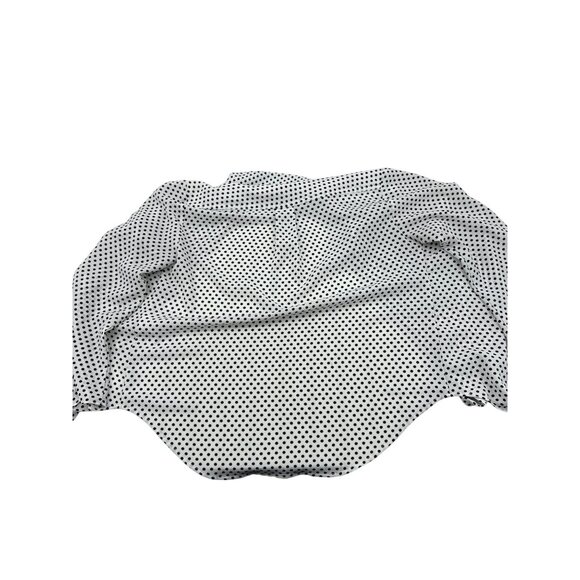 Jones New York Womens Black & White Polka Dot Button-Up Blouse Size M - Picture 5 of 5